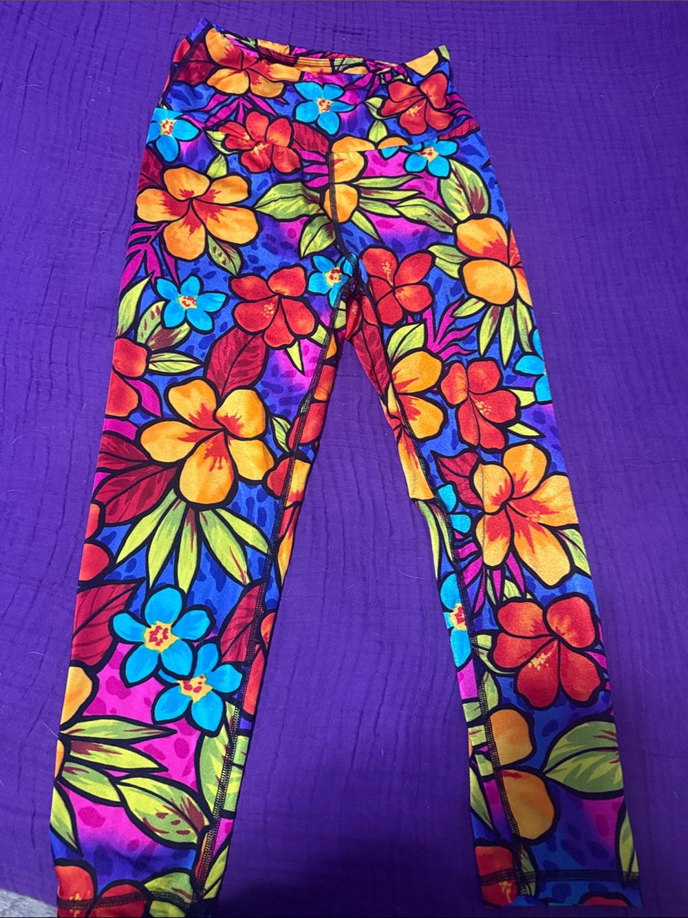 Bright Floral Women's Leggings - Multicolor
